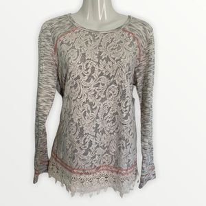 NWT Dressbarn women floral top sweater size M